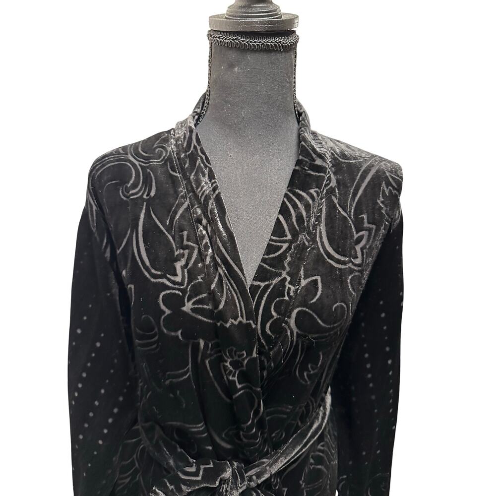 Soma Limited Edition Velvet Noir Wrap Robe & Velvet Pants - NWT - XXL Tall - Picture 6 of 16
